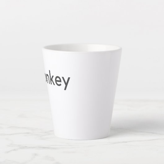 donkerdonker latte mok (Voorkant)