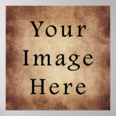  donkerdonkerbruin verouderingspapier poster (Voorkant)