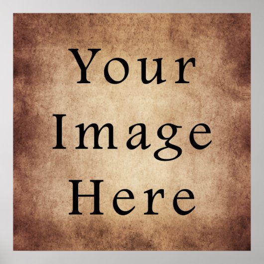  donkerdonkerbruin verouderingspapier poster (Voorkant)