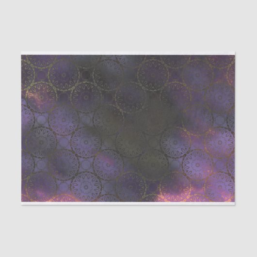  donkerdonkerder Paars roze goudvraag Tissuepapier (Voorkant)