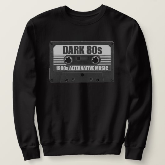 Donkere 80's Cassetteband Sweatshirt (Design voorkant)