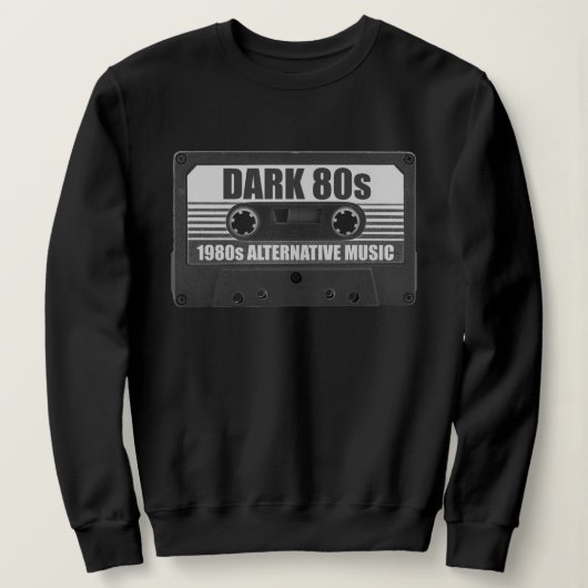 Donkere 80's Cassetteband Sweatshirt (Design voorkant)