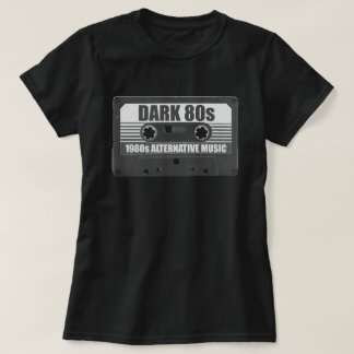 Donkere 80's Cassettebandje T-shirt