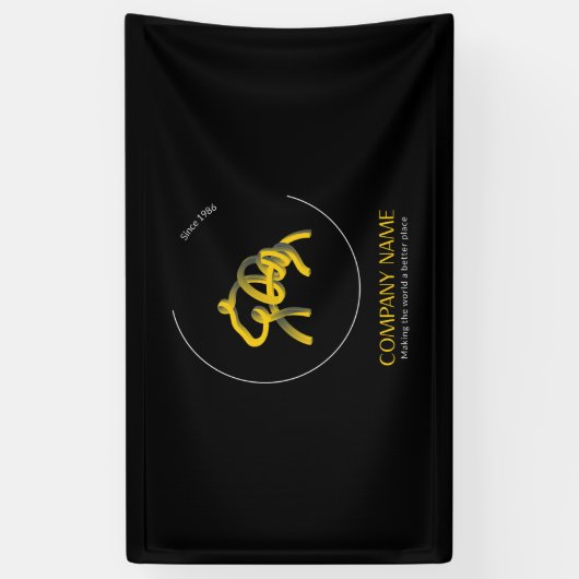 Donkere aangepaste logo vinyl banners (Verticaal)