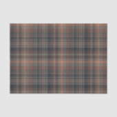 Donkere aarde bosgrond plaid tartan tissuepapier (Voorkant)