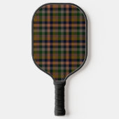 Donkere aarde geruite ruit ontwerp pickleball paddle (Voorkant)