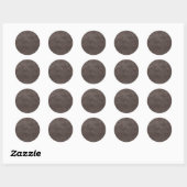 Donkere aarde ronde sticker (Vel)