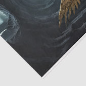 Donkere aartsengel stijgend uit Dode Land Tissuepapier (Detail)