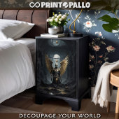 Donkere aartsengel stijgend uit Dode Land Tissuepapier