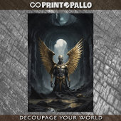 Donkere aartsengel stijgend uit Dode Land Tissuepapier