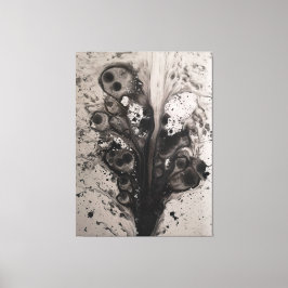 donkere abstracte aquarel kunst canvasprint canvas afdruk
