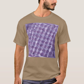 Donkere Abstracte frambozenlaag-veelhoekachtergron T-shirt