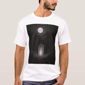 Donkere Abstracte Kunst T-Shirt