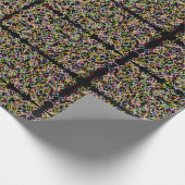 Donkere abstracte kunst vormen in contrast neon lo cadeaupapier (Hoek)