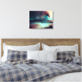 Donkere abstracte kunstprint canvas afdruk (Insitu (Slaapkamer))