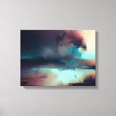Donkere abstracte kunstprint canvas afdruk (Voorkant)