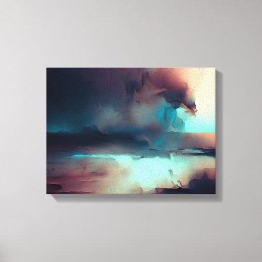 Donkere abstracte kunstprint canvas afdruk (Voorkant)