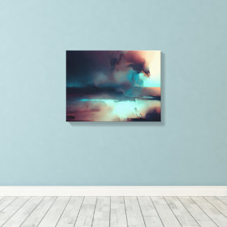 Donkere abstracte kunstprint canvas afdruk