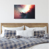 Donkere abstracte kunstprint canvas afdruk (Insitu (Slaapkamer))