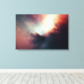 Donkere abstracte kunstprint canvas afdruk (Insitu (Houten vloer))
