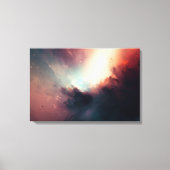 Donkere abstracte kunstprint canvas afdruk (Voorkant)