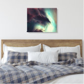 donkere abstracte kunstprint canvas afdruk (Insitu (Slaapkamer))