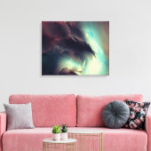 donkere abstracte kunstprint canvas afdruk (Insitu (Woonkamer))
