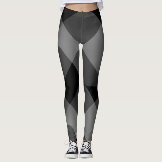 Donkere abstracte leggings (Voorkant)