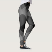 Donkere abstracte leggings (Rechts)