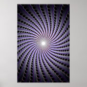 Donkere Abstracte spiraal: Poster (Voorkant)