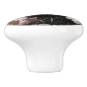 Donkere Academia Bloemenontwerp Keramische Knop (Zijkant)