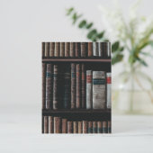 Donkere Academia Esthetische boekenplank Briefkaart (Staand voorkant)