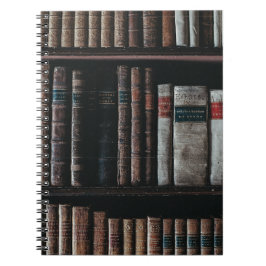 Donkere Academia Esthetische boekenplank Notitieboek