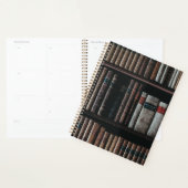 Donkere Academia Esthetische boekenplank Planner (Display)