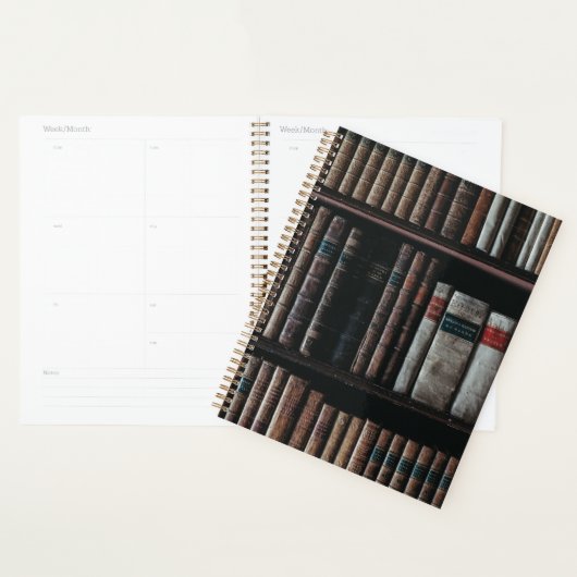 Donkere Academia Esthetische boekenplank Planner (Display)