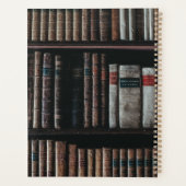 Donkere Academia Esthetische boekenplank Planner (Achterkant)