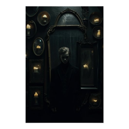 Donkere Academia Esthetische Gotische Design Perfect Poster (Voorkant)