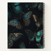 Donkere Academia Esthetische Vlinder Naam Sentimen Notitieboek (Achterkant)