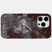 Donkere Academia Floral Stilleven Bourgondië Case-Mate iPhone Case (Achterkant (horizontaal))