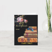 Donkere academia gothic verjaardag kaart (Voorkant)