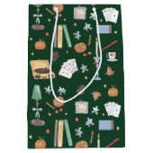 Donkere Academia Moody Herfst Groen Medium Cadeauzakje (Voorkant)