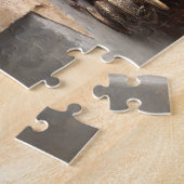 Donkere Academia Stilleven met schedel Legpuzzel (Zijkant)