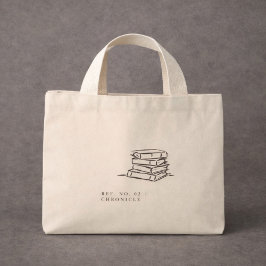 Donkere Academics – Vintage Boekkunst | Cadeau voo Mini Tote Bag