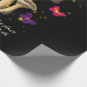 Donkere Academie Aesthetische Cottacore-paddenstoe Cadeaupapier (Hoek)