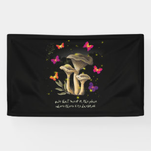 Donkere Academie Aesthetische Cottacore-paddenstoe Spandoek