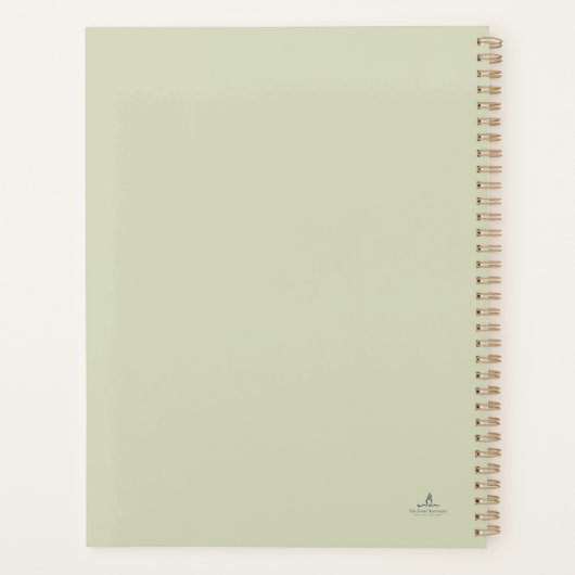 Donkere Academie Botanische Tuin Lezer Cadeau Planner (Achterkant)