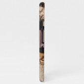 Donkere academie Donkere bruine esthetische collag iPhone Hoesje (Rechterkant)