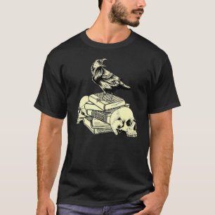 Donkere academie esthetische roven op oude boeken t-shirt