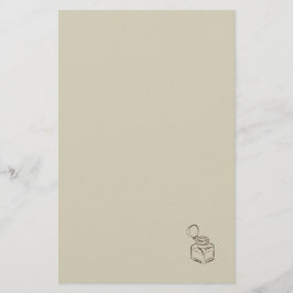 Donkere Academie Inktpot – Minimalistische Vintage Briefpapier