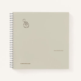 Donkere Academie Inktpot – Minimalistische Vintage Notitieboek